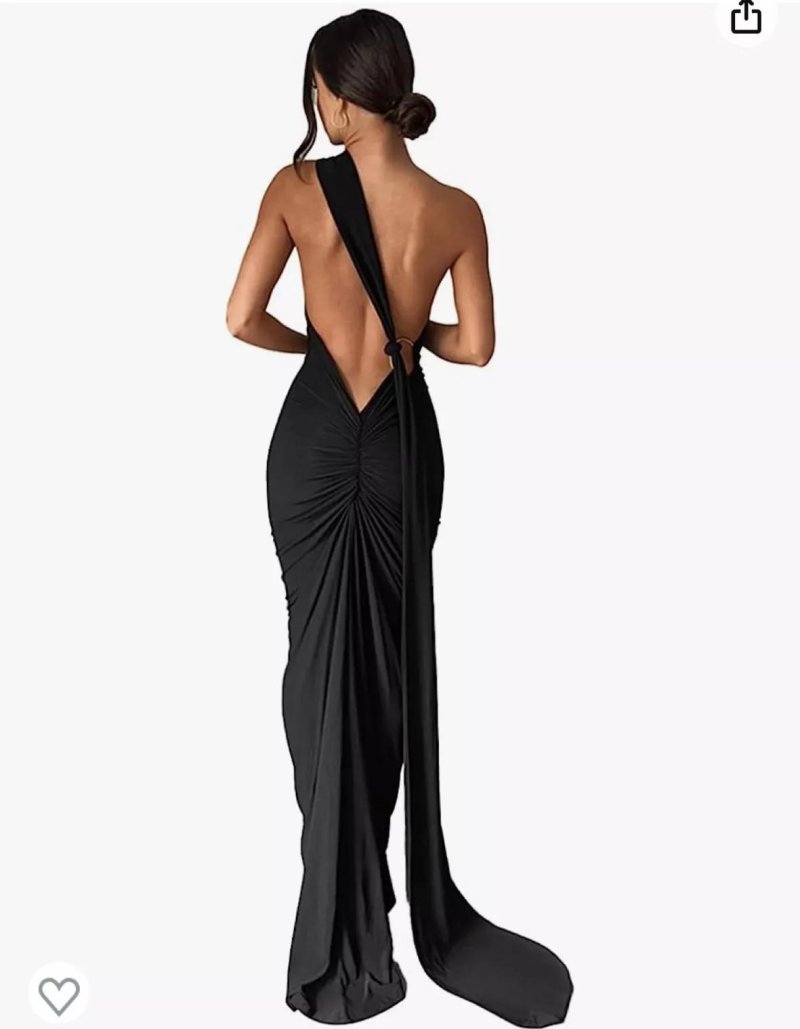 Dress with an open back