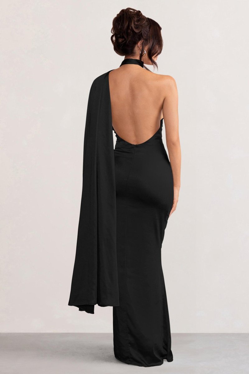 Dress on the floor with an open back