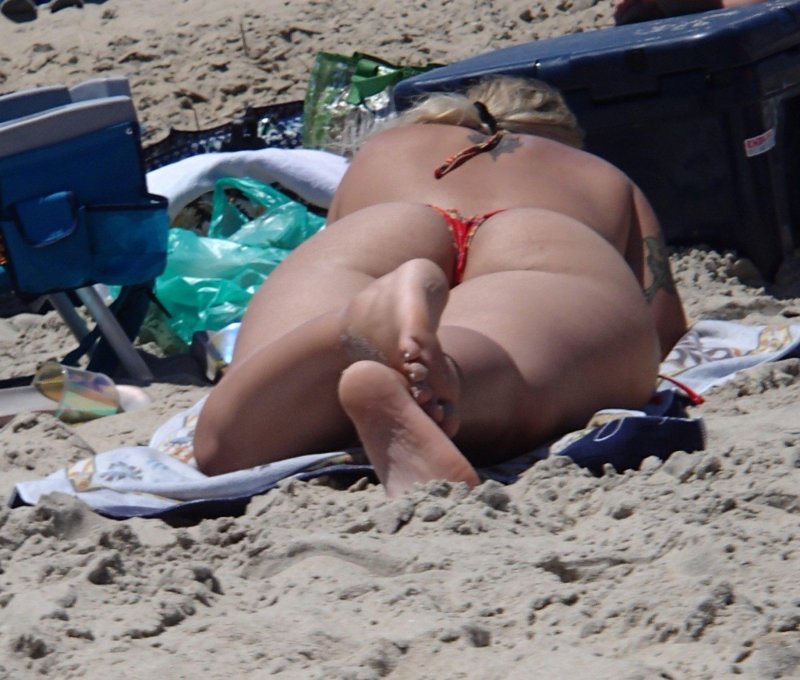 Britney Spears on the beach