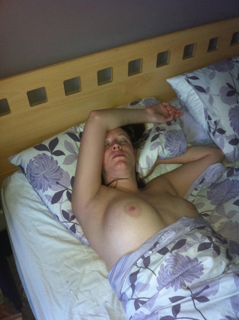 Sleeps with naked tits Private