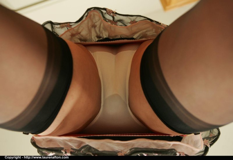 Under the skirt view from below