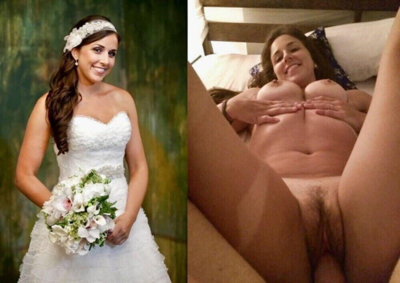 Naked brides after the wedding