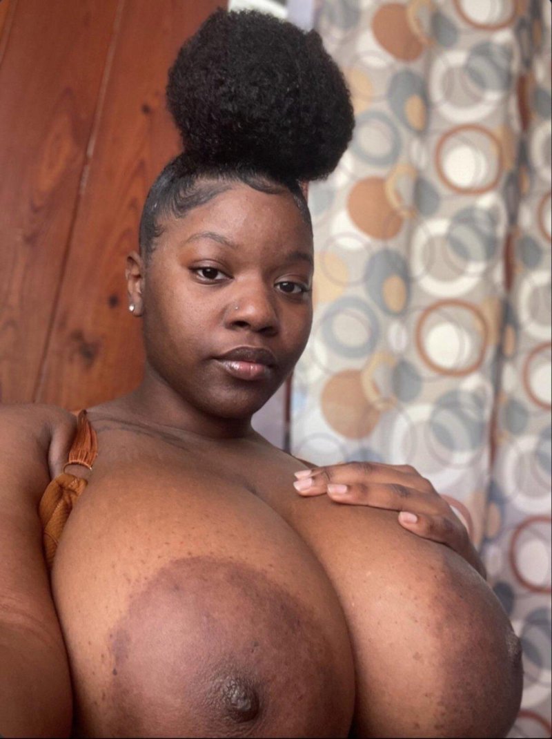 Big tits black woman