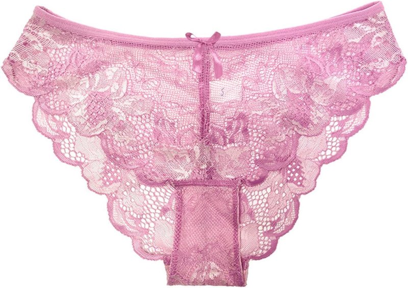 Pink panties with lace