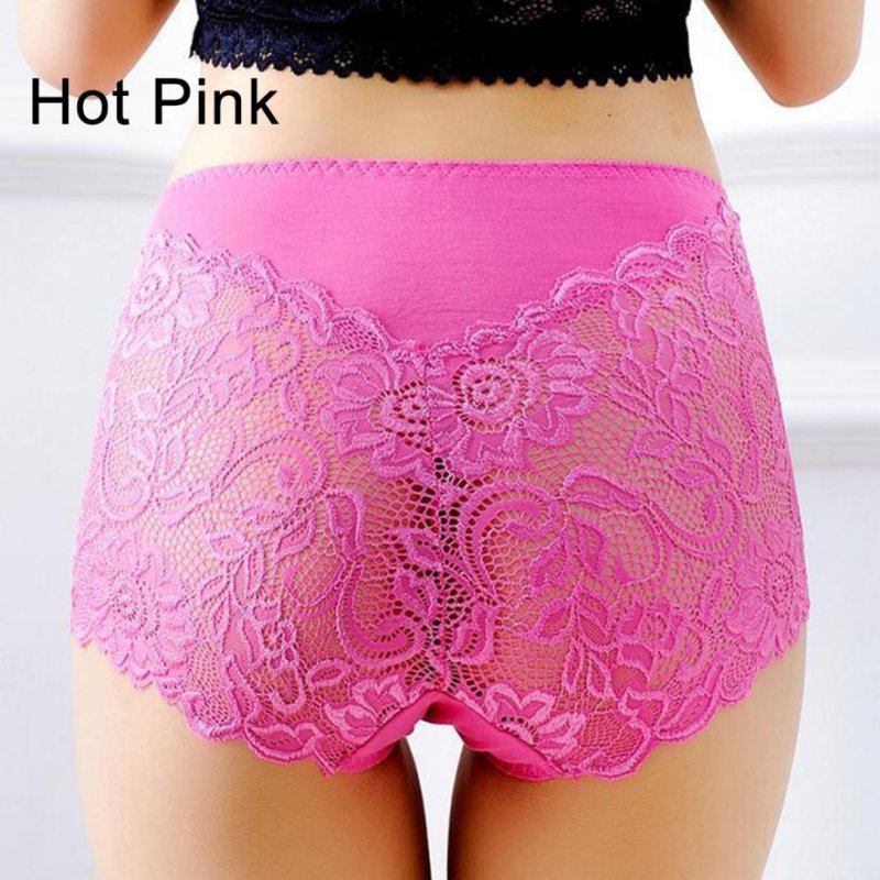 Lace panties with high waist