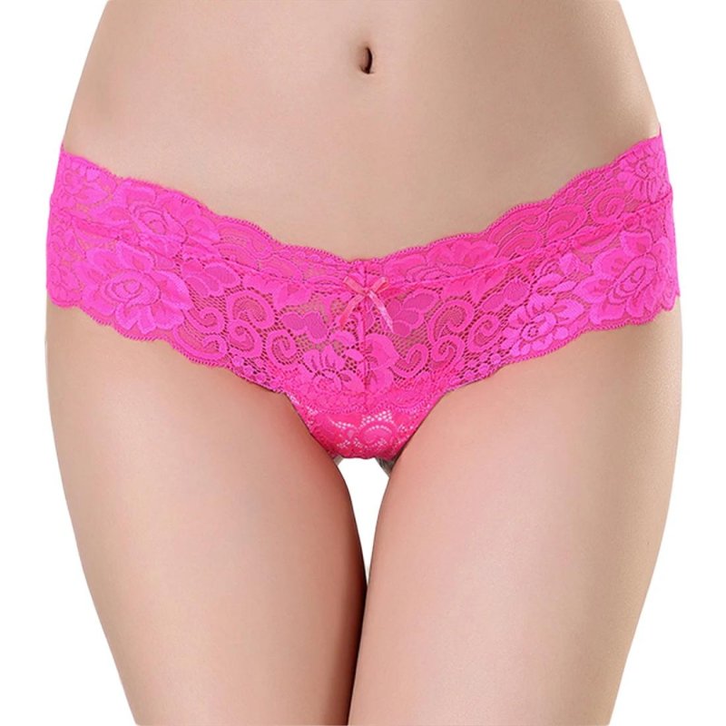 Pink lace panties