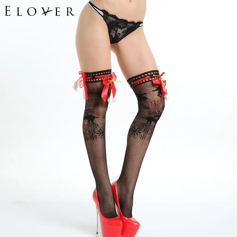 Female erotic stockings with a belt