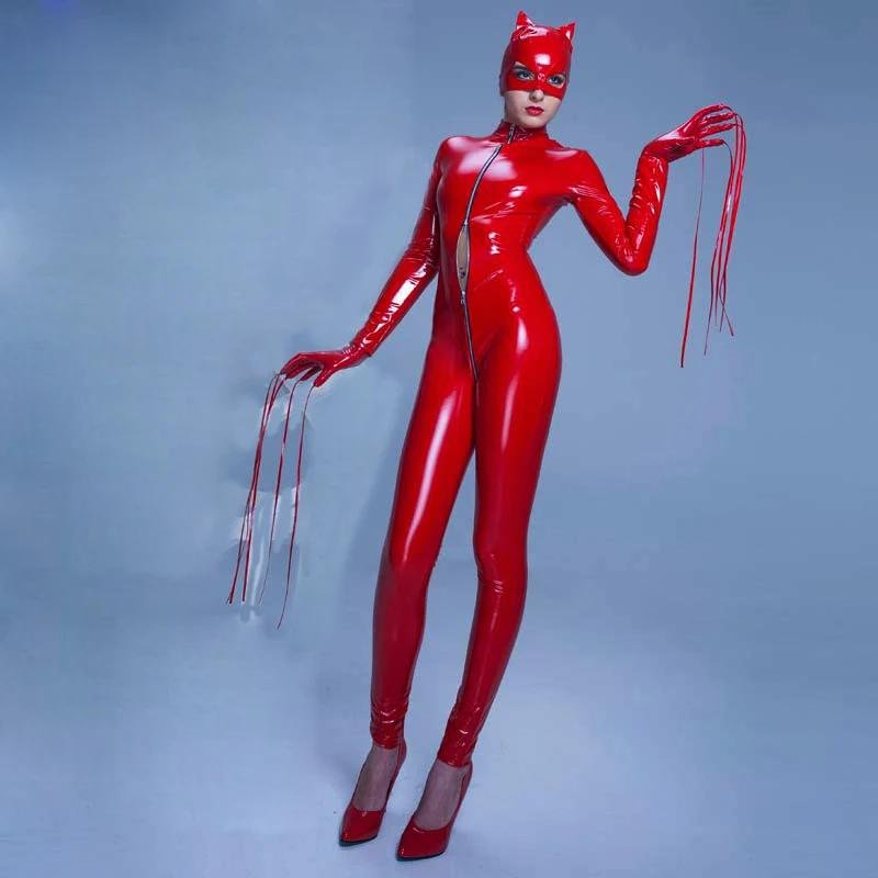 Female latex costume