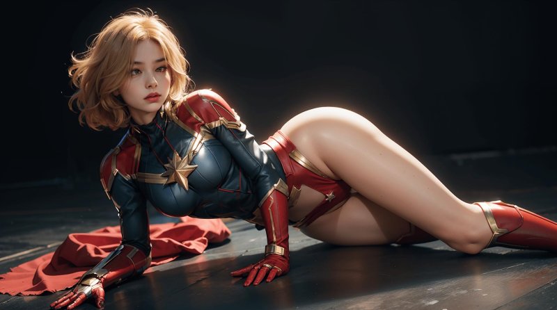 Captain Marvel Naked