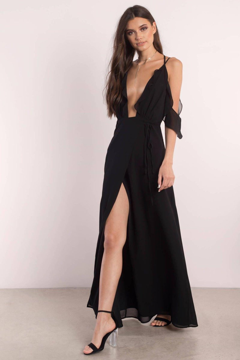 Dress with cuts