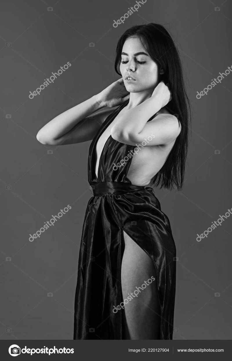 Sexy girl in a dress