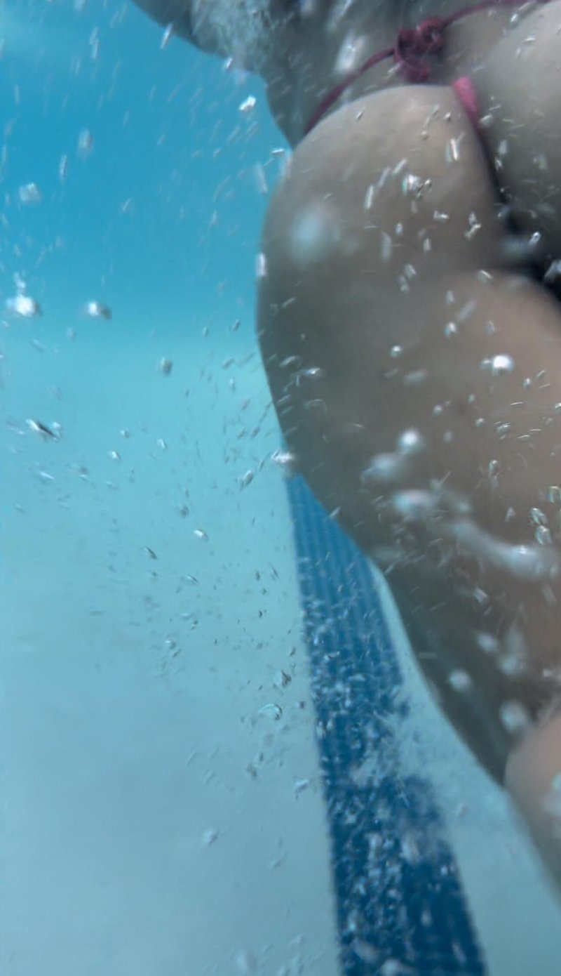 In the pool