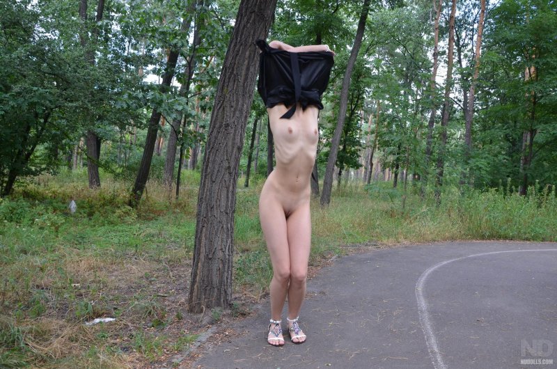 Naked walk in the park