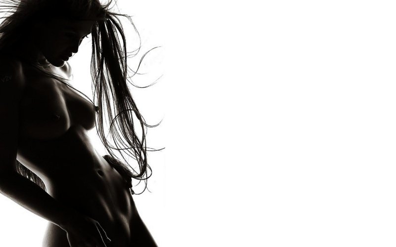 Erotic girls on a dark background
