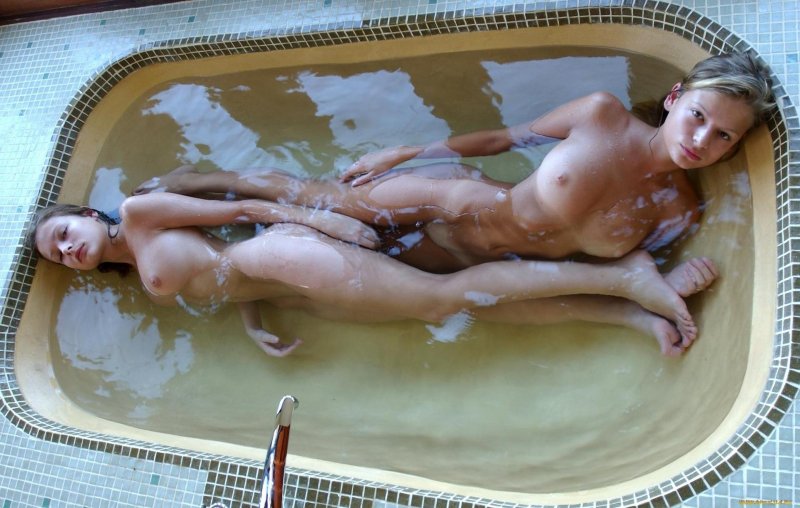 Blonde in a jacuzzi