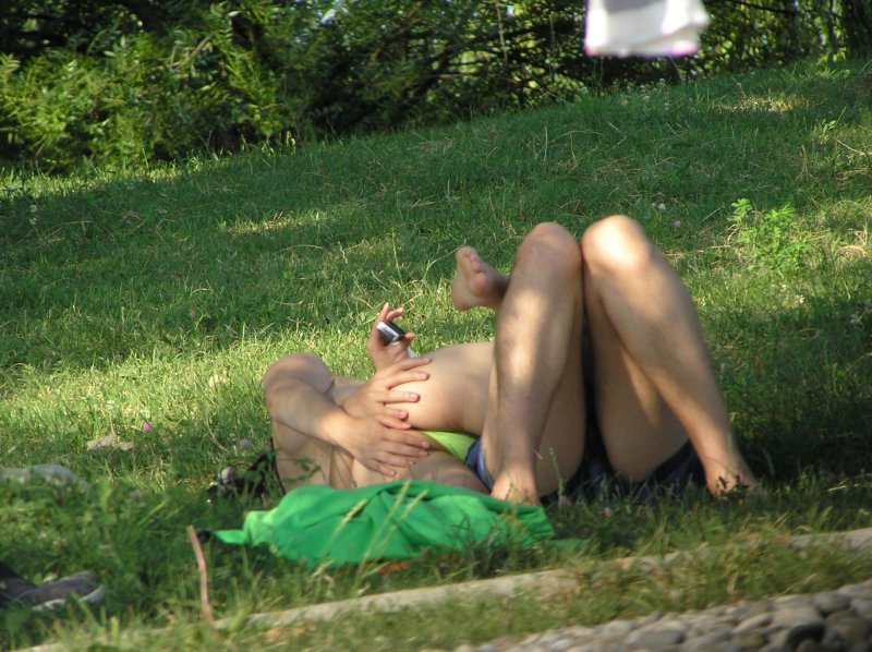 Naked girl in nature