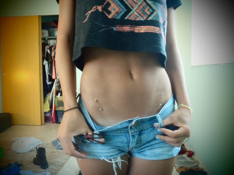 Beautiful tummies with piercing