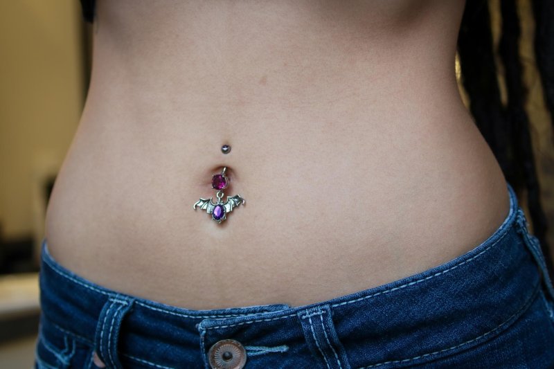 Navel piercing