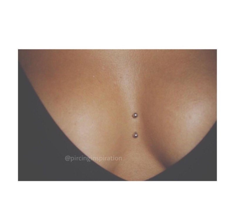 Female piercing nipples