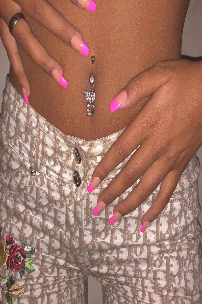 Manicure with piercing