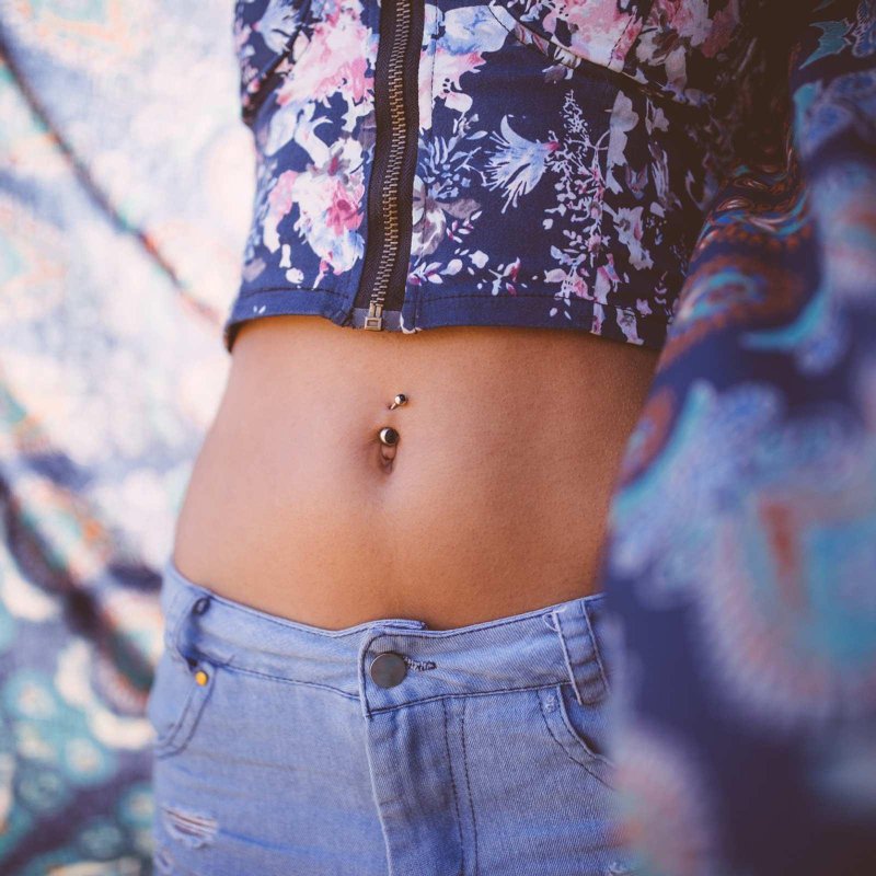 Stomach piercing