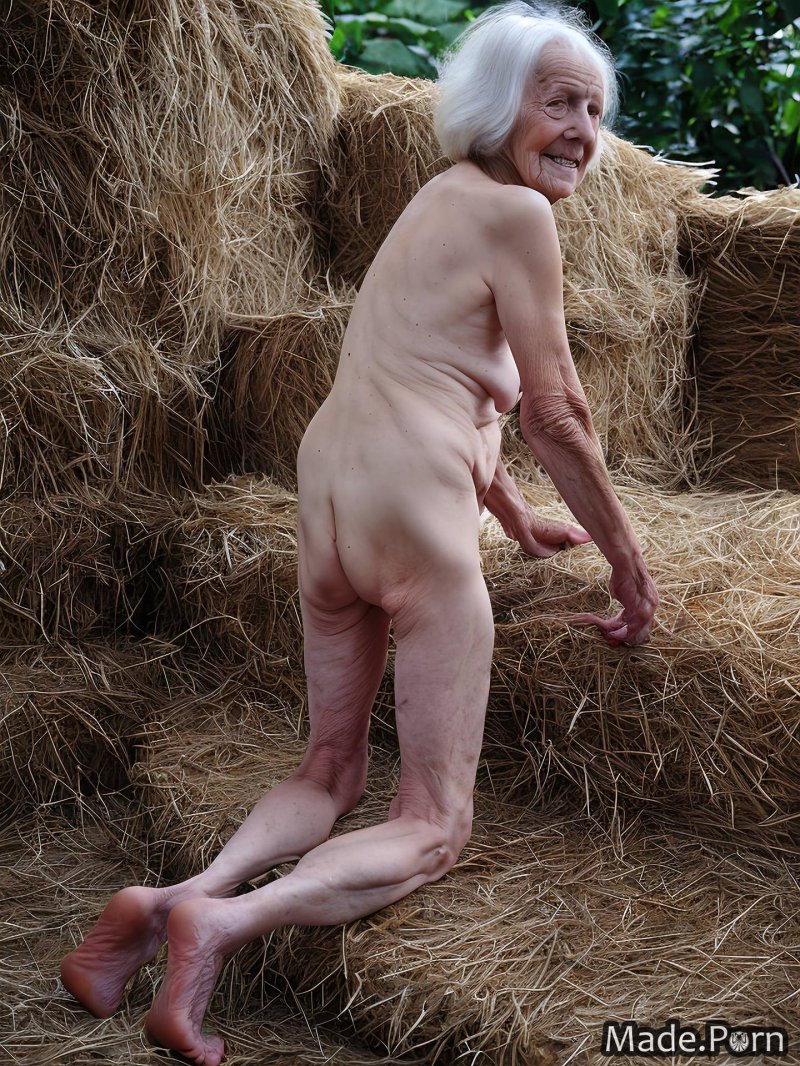 Naked thin old women