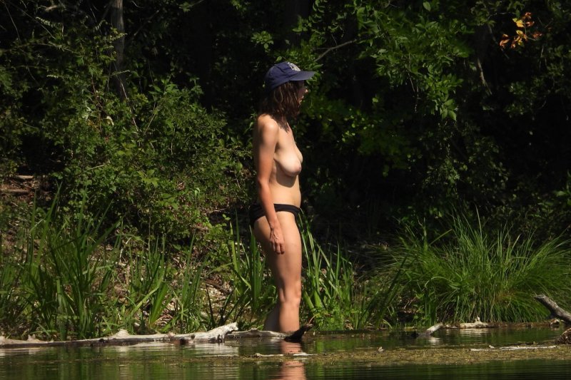 On the river girl