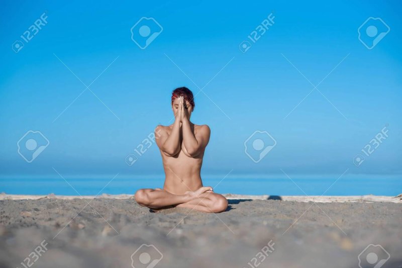 In the lotus position