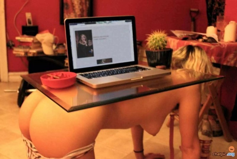 Naked on the table