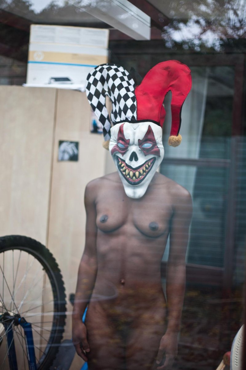Naked in masks