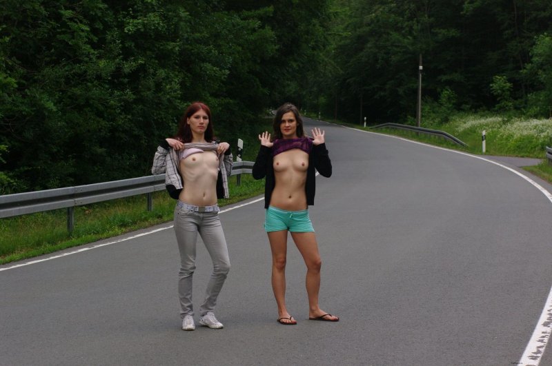 The road is beautiful