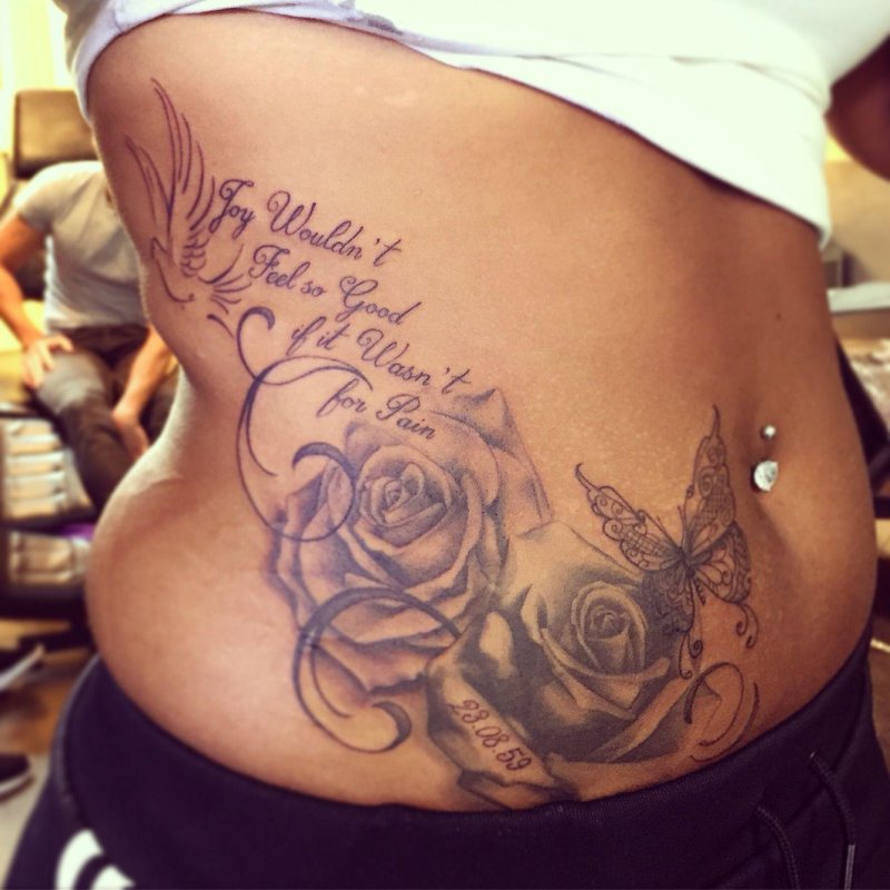 Beautiful tattoo for a girl