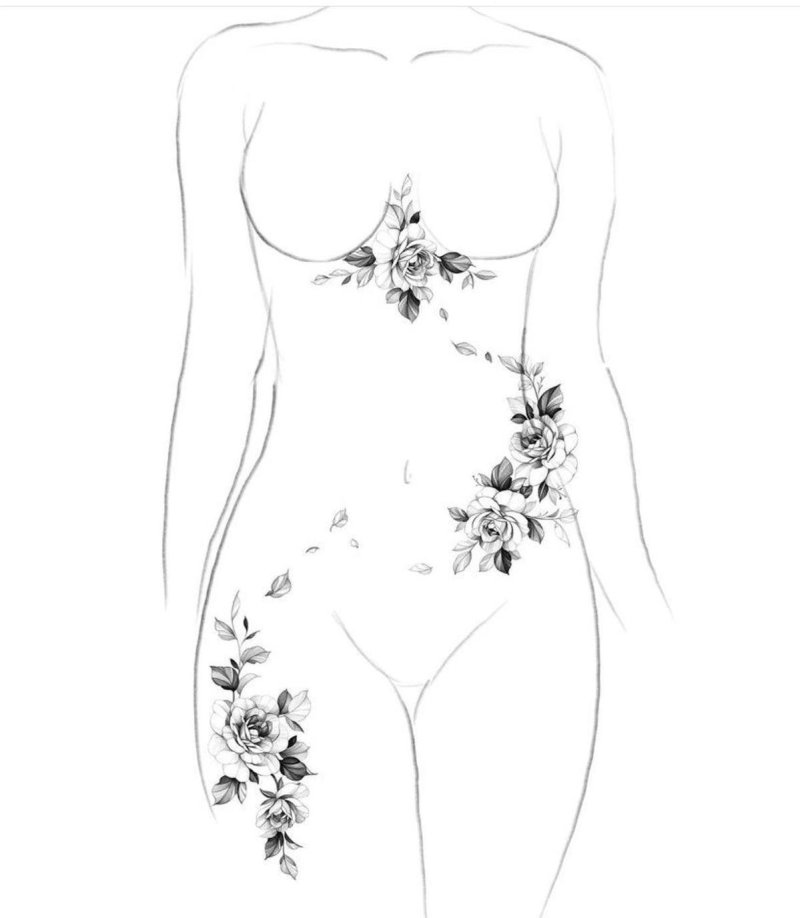 Tattoo flower