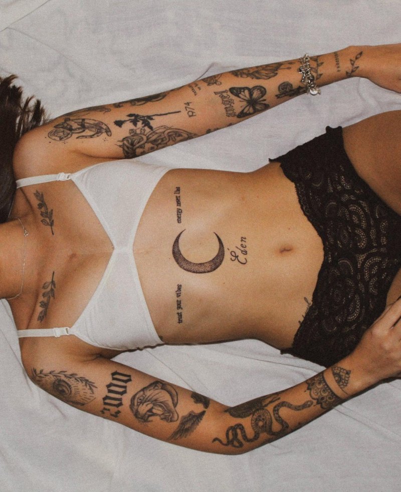 Girl with tattoos