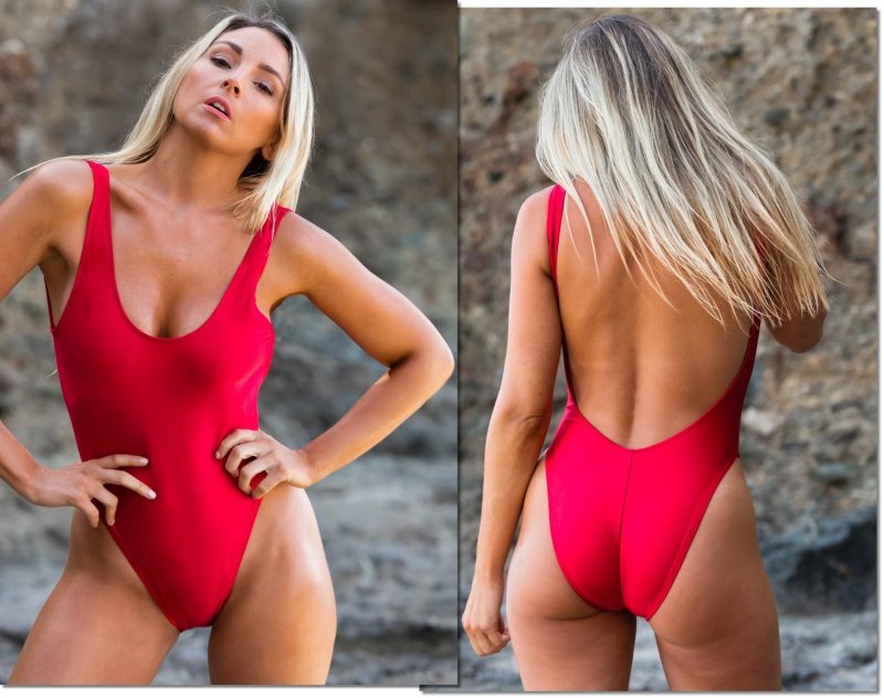 Baywatch swimsuit Red Rescuers Malibu