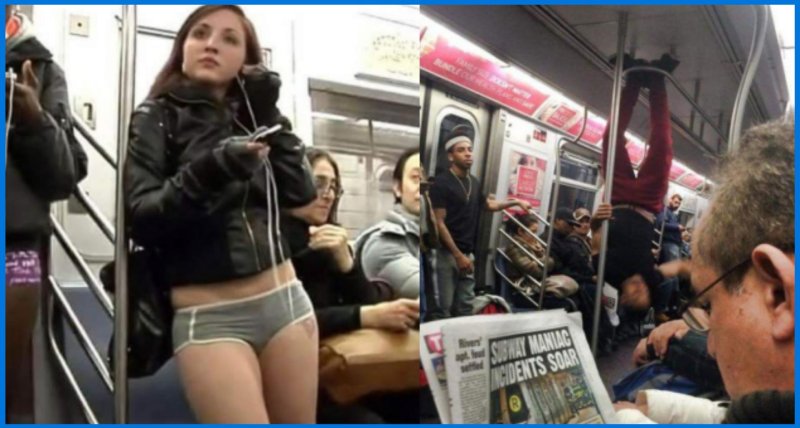 In the underpants of metro