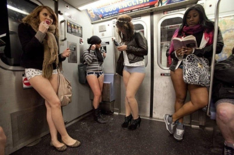 New York Metro without pants