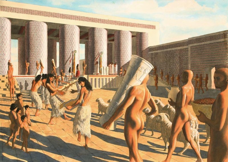 Naked Egyptians in antiquity
