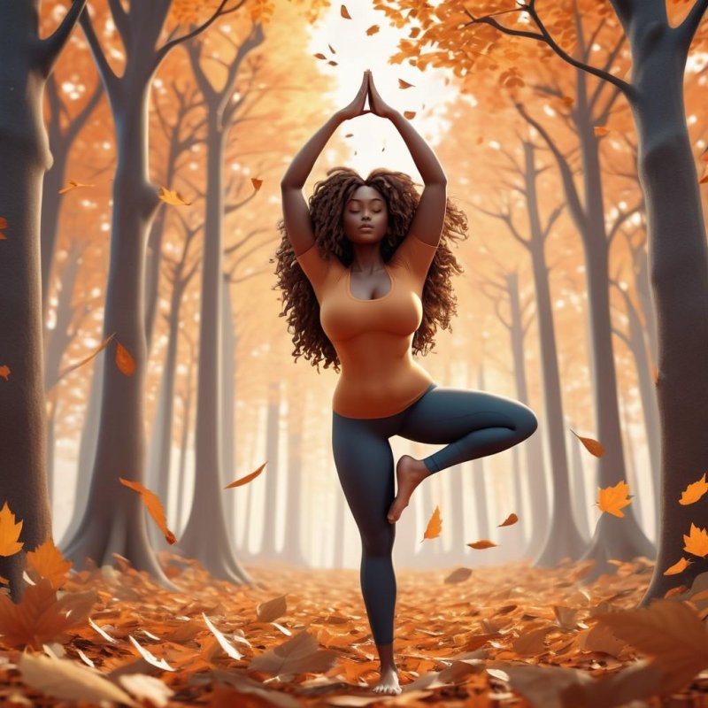 Autumn yoga