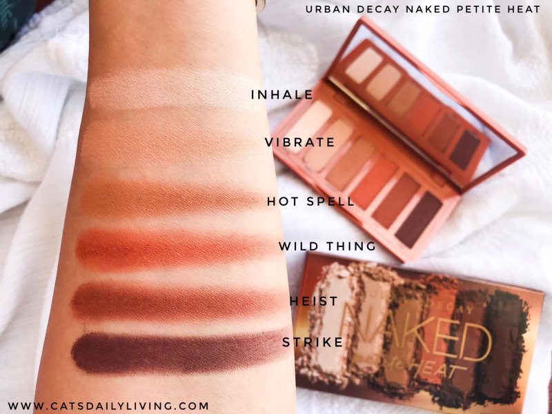 Makeup with a palette Urban Decay Naked Heat