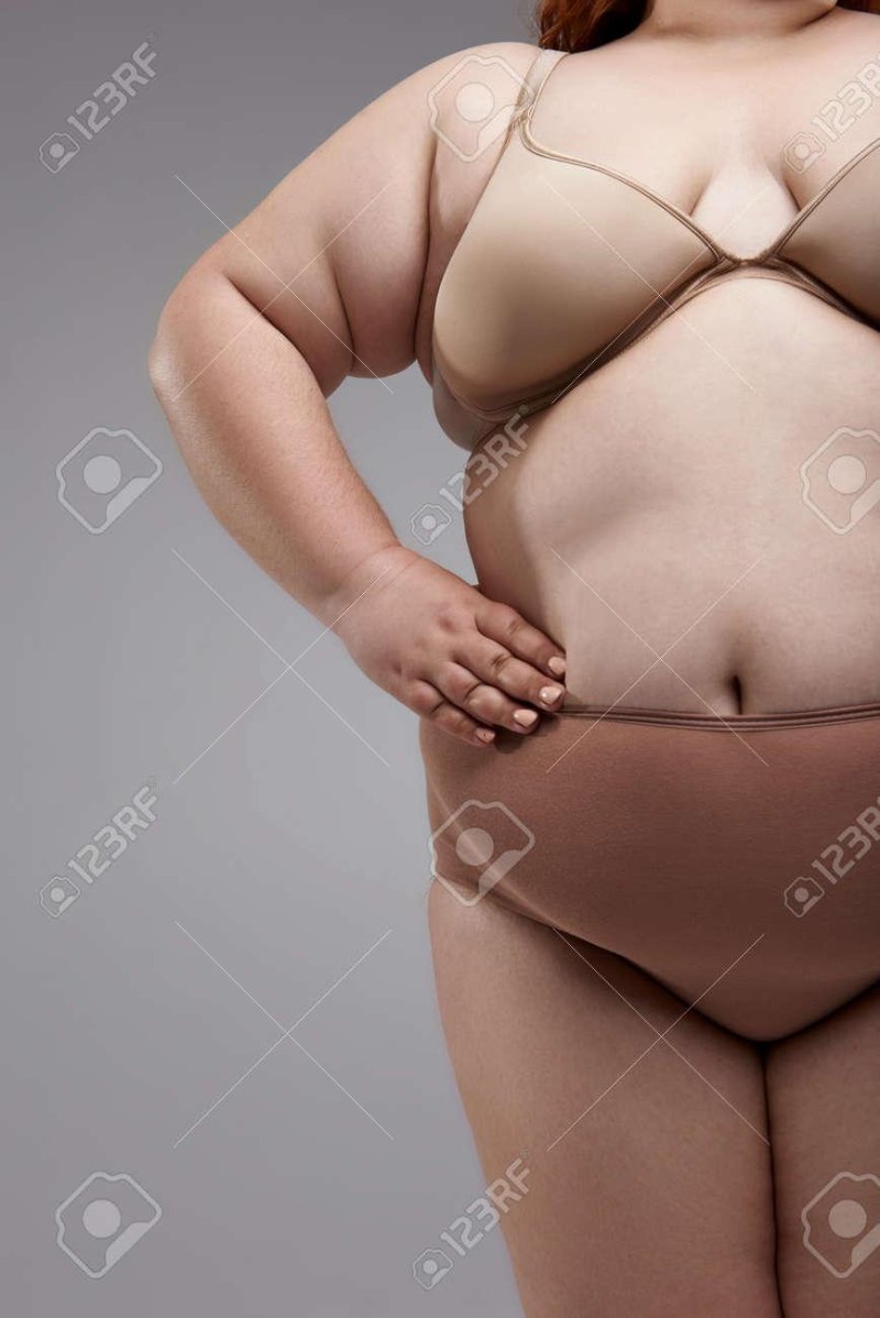The woman is thick
