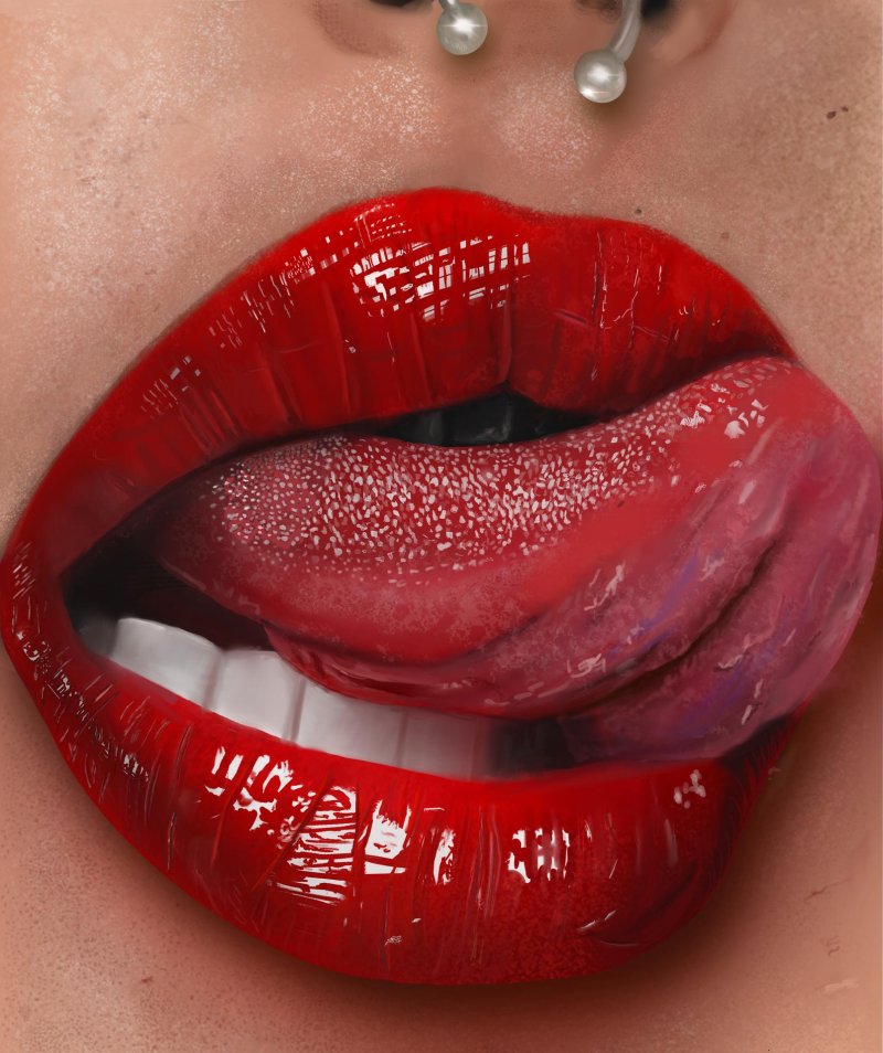 Lips drawings