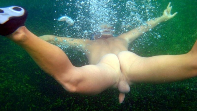 Beautiful naked women underwater