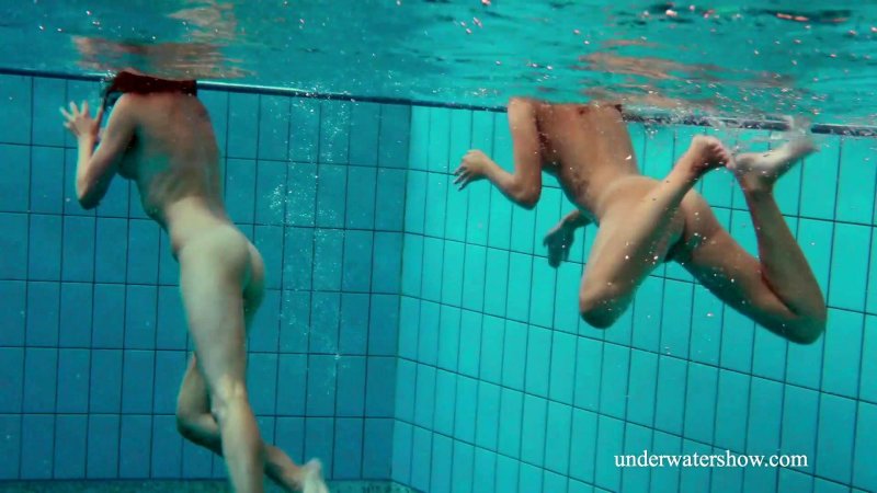 Lesbian under water