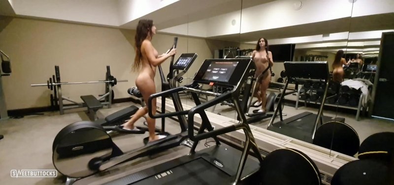 Naked in the gym