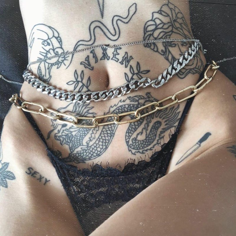 Tattoos for girls on the stomach