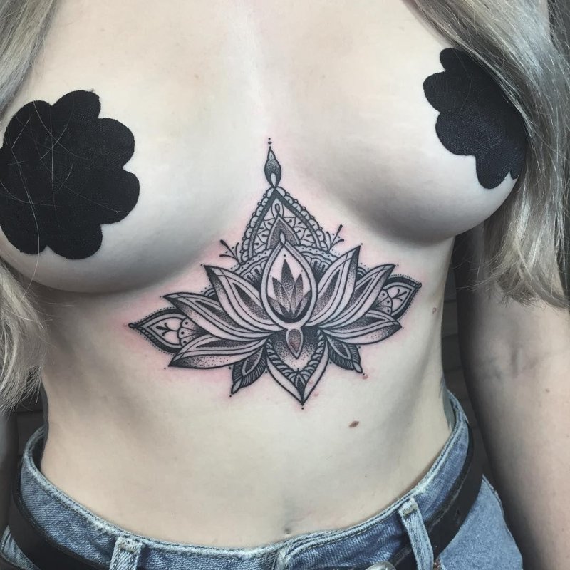 Tattoo under the chest
