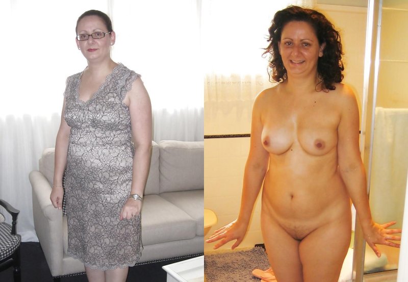 Separate naked old women