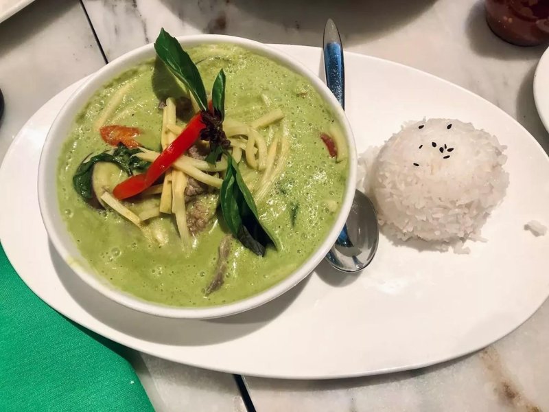 Thai soup Green Curry