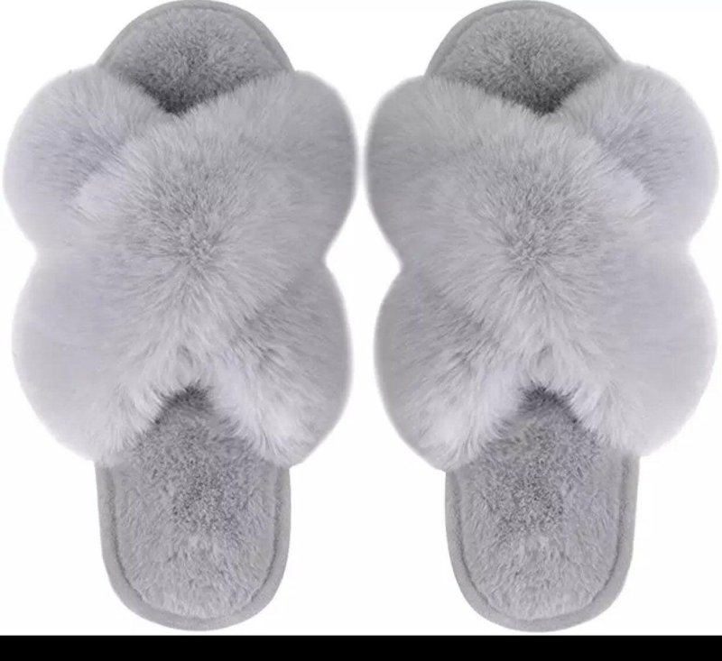 Fluffy slippers